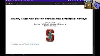 Contributed TalkProximity induced moiré exciton in a transition metal dichalcogenide monolayer [upl. by Onez185]