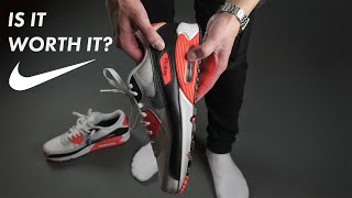 2024 quotInfraredquot Nike Air Max 90 Goretex review and on feet [upl. by Kizzee]