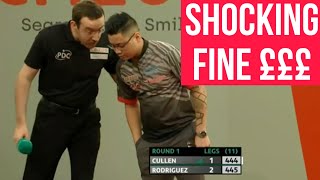 Most SHOCKING Darts Player FINES £££ [upl. by Lavine]