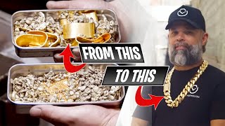 Making a 2 Kilo Gold Cuban Chain – INSANE ASMR [upl. by Anahsor]