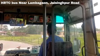 HRTC bus Near Lambagaon Jaisinghpur Road [upl. by Ryun328]