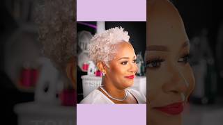 Best Natural Short Hair Transformation for Women shorts naturalhair haircut fyp [upl. by Gnim]