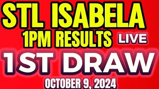 STL ISABELA 1PM DRAW RESULT OCTOBER 92024 [upl. by Mosley]