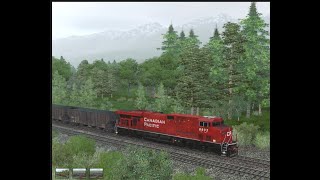 trainz22 Trainz 22 I Canadian Rocky Mountains  Westbound Coal I 4K [upl. by Parrish]