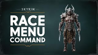 How to Open the Race Menu Using Console Commands  Skyrim [upl. by Burgess480]