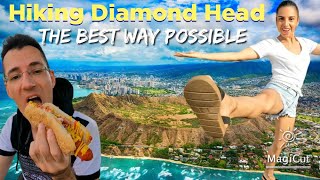 Diamond Head Crater Full Travel Tour Guide  The Best Hike in Oahu [upl. by Enak]