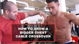 How to grow a bigger chest  The cable crossover [upl. by Tila]