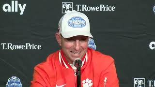 Clemson 34 SMU 31 Dabo Swinney emotional QampA after big win for program [upl. by Etnoek365]