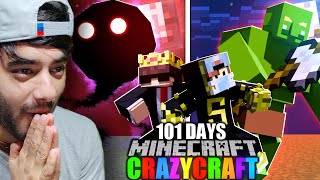 We Survived 101 Days in CRAZY CRAFT World  part 1 [upl. by Reerg603]