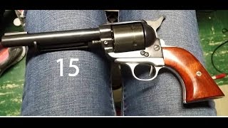 1880s single action revolver build from scratch 15 [upl. by Lashoh737]