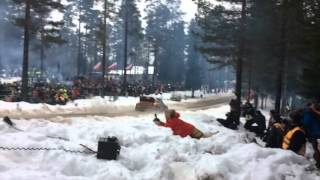 Colins Crest record2014  Sebastien Ogier 41 meter Rally Sweden 2014 [upl. by Nnyled199]