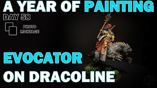 A Year of Painting Day 58 Evocator on Celestial Dracoline [upl. by Nolos791]