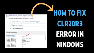 How to Fix CLR20r3 Error in Windows 11 [upl. by Dranoc]