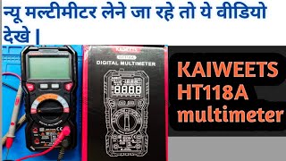 kaiweets ht118A मल्टीमीटर best multimeter [upl. by Aernda]