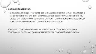 BILAN FONCTIONNEL  FINANCE  2EME ANNE [upl. by Norok]