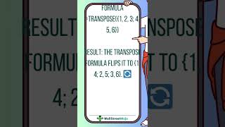 TRANSPOSE FORMULA  WALLSTREETMOJO EXCEL MINI SERIES [upl. by Adamsen]