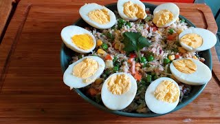 Cold Tuna Rice Salad  Salade de Riz  Easy Tuna Rice Salad [upl. by Jania805]