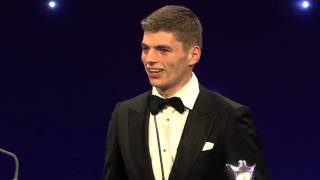 Max Verstappen  Rookie of the Year  Autosport Awards 2015 [upl. by Whetstone]