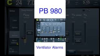 PB 980 Ventilator Alarms [upl. by Chuah765]