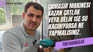 Çamaşır makinesi kazanı delik veya çatla ise su kaçırıyorsa nasıl ücretsiz tamir edebilirsiniz [upl. by Ennasirk98]