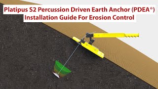 How To Install Platipus Earth Anchors For Erosion Control [upl. by Quartet]