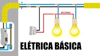 INSTALAÇÃO ELÉTRICA RESIDENCIAL BÁSICA para iniciantes [upl. by Pallaten]