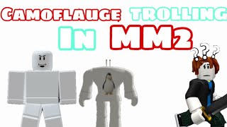 All White Avatar Camouflage Trolling in MM2 feat SplashJun1or [upl. by Otnicaj]