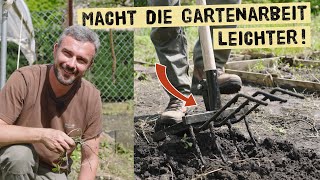 Bodenbearbeitung leicht gemacht OHNE Motorgerät RuckZuck Grabegabel richtig im Gemüsegarten nutzen [upl. by Assenab]