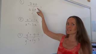 The Maths Prof Simplifying Algebraic Fractions [upl. by Nnaassilem]