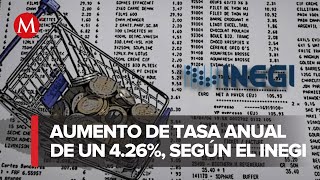 Moderación en inflación en México índice del 426 en octubre informa Inegi [upl. by Stockton71]