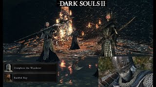 Dark souls 2 freeing creighton the wanderer and fighting the skeleton lords With commentary [upl. by Nnauol]