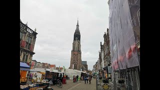 Vandaag gaan we lekker naar de markt in Delft lekker druk en veel toeristen [upl. by Afira]