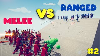 MELEE TEAM vs RANGED TEAM 2  TABS  Totally Accurate Battle Simulator [upl. by Schargel501]