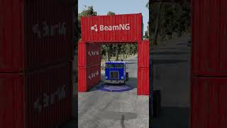 Vehicle vs Giant Bollard beamngdrive shorts [upl. by Aenet]