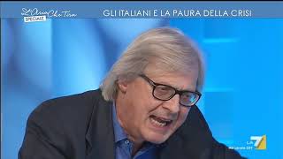 Vittorio Sgarbi Show sul reddito di cittadinanza Un cretino come Luigi Di Maio pensa di dare [upl. by Gladys199]