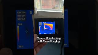 How a radiator heats up through a thermal imaging camera plumbing how shorts [upl. by Oiramrej]