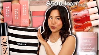 WHAT I BOUGHT FOR THE SEPHORA SPRING SALE  TRY ON HAUL [upl. by Chirlin]