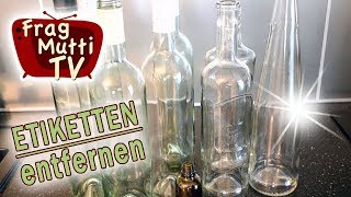 Etiketten amp Klebereste entfernen  Frag Mutti TV [upl. by Anderer359]