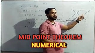 questions on midpoint theorem class 9 mid point theorem  ICSE  CBSE  Sagar Shrivastav [upl. by Naniac108]