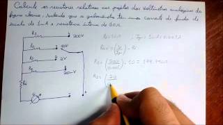 Medidas Eletricas  Voltímetro  Exercício Resolvido 1 [upl. by Tice]