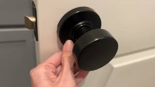 Kwikset Pismo Interior Passage Door Knob Handle For Closet and Hallway Doors Review [upl. by Macgregor126]