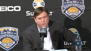 2016 Sun Belt Basketball Champ Womens Semifinal Press Conference Little Rock vs UL Lafayette [upl. by Ruthe]