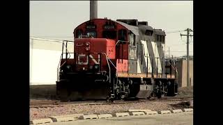 Canadian National GP9RMs on the Freeport Sub 2004 Portillos Dog House replica [upl. by Leonor880]