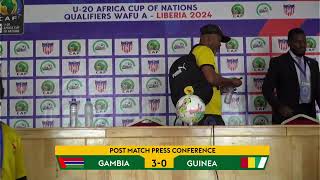 U20 AFRICA CUP OF NATIONS QUALIFIERS WAFU A LIBERIA 2024 THIRD PLACE GAMBIA vs GUINEA [upl. by Vale]