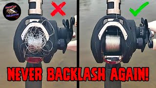 NEVER BACKLASH AGAIN How to Prevent Backlash in Baitcasters [upl. by Greenlee72]