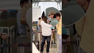 MaheshBabu reveals face at Hyderabad Airport  SSMB29 Look 🔥 Namrata  Gautam  Sitara  shorts [upl. by Keldon767]