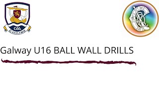 Galway U16 Camogie  Ball Wall Drill [upl. by Snell]