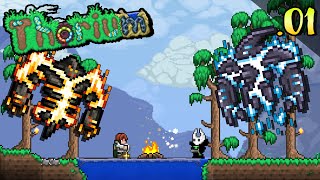 CHAMEI O MELHOR JOGADOR DE TERRARIA DO BRASIL PRA ESSA SÉRIE Terraria Thorium Mod Healer 01 [upl. by Eilarol]