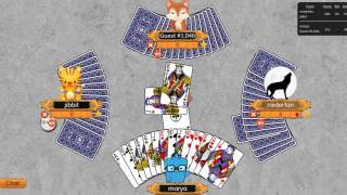 double deck pinochle  Im too chicken to bid [upl. by Canale243]