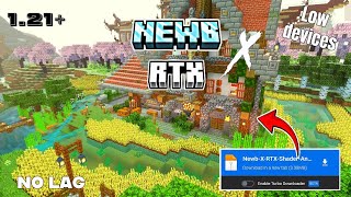 NEWB X RTX FOR MINECRAFT PE 121  BEST NEWBX SHADER FOR MCPE  No Clickbait [upl. by Aneehsram]